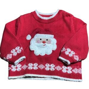 Zubels Santa Applique Knit sweater size 6 month